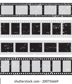 Film reel - horizontal retro seamless