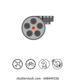 Film reel icon