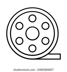 Film Reel Icon Design For Personal And Commercial Use