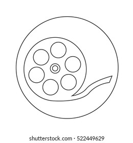 Film Reel Icon illustration design