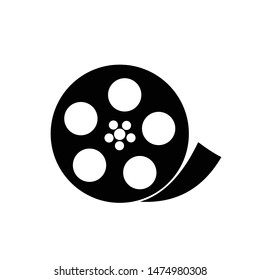 film reel icon. Logo element illustration.film reel design. colored collection. film reel concept. Can be used in web and mobile