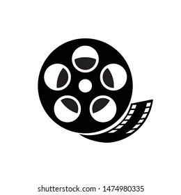 film reel icon. Logo element illustration.film reel design. colored collection. film reel concept. Can be used in web and mobile