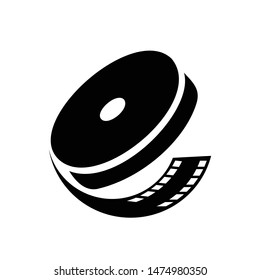 Film Reel Icon Logo Element Illustrationfilm Stock Vector (Royalty Free ...