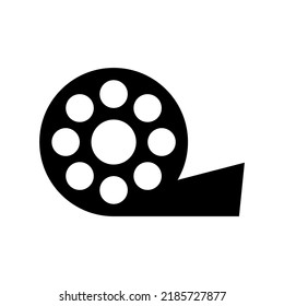 film reel icon or logo isolated sign symbol vector illustration - high quality black style vector icons
