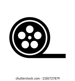 film reel icon or logo isolated sign symbol vector illustration - high quality black style vector icons
