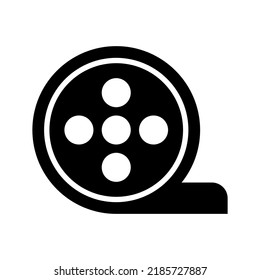 film reel icon or logo isolated sign symbol vector illustration - high quality black style vector icons

