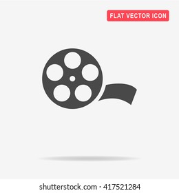 Film Reel Icon Vector Concept Illustration Stock Vector (Royalty Free ...