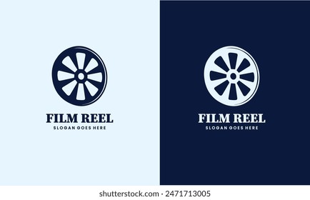 Icono de carrete de película en formato de Vector EPS10