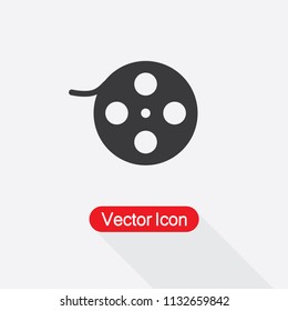 Film Reel Icon Vector Illustration Eps10