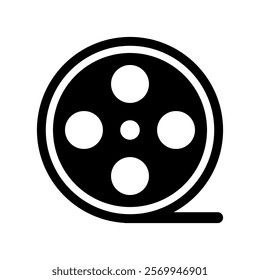 film reel icon. Vector illustration design	