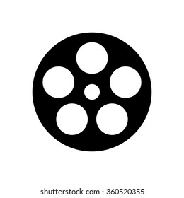 Film Reel Icon . Vector Illustration