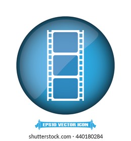 Film reel icon vector illustration eps10.