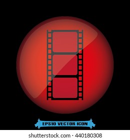 Film reel icon vector illustration eps10.