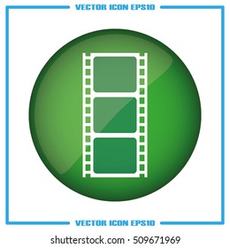 Film reel icon vector illustration eps10.