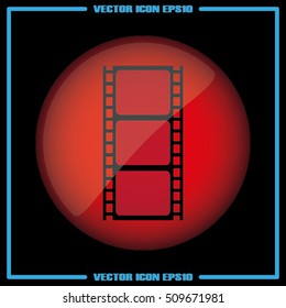 Film reel icon vector illustration eps10.