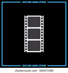 Film reel icon vector illustration eps10.