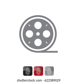 film reel icon. vector illustration 