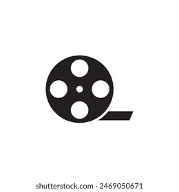 film reel icon vector ilustration logo design