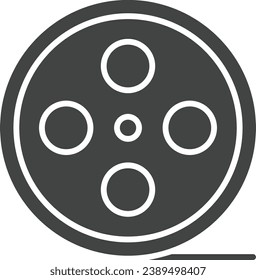 Film Reel icon vector image. Suitable for mobile application web application and print media.