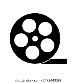 film reel icon vector on white background