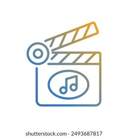 Film Reel icon vector stock illustration