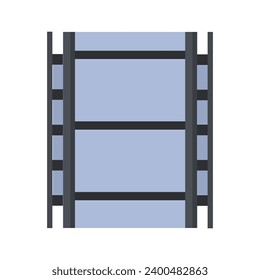 Film reel illustrated on white background