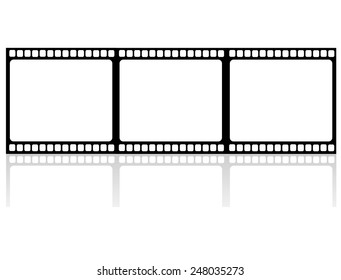 Film reel illustration isolated vector