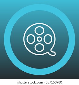 film reel line icon 