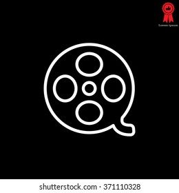 film reel line icon 