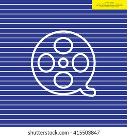 film reel line icon 