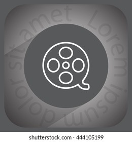 film reel line icon 
