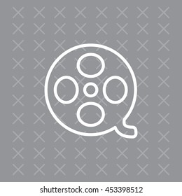 film reel line icon 