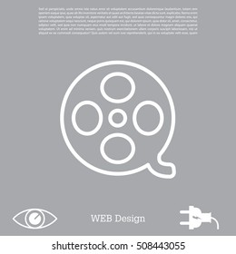 film reel line icon 