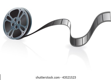 Film Reel Original Vector Illustration Film Reel Concept