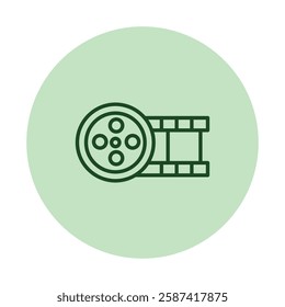 Film Reel  pentaglow, vector, pixel perfect, illustrator file