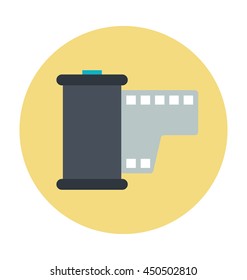 Film Reel Vector Icon
