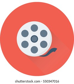 Film Reel Vector Icon