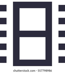 Film Reel Vector Icon