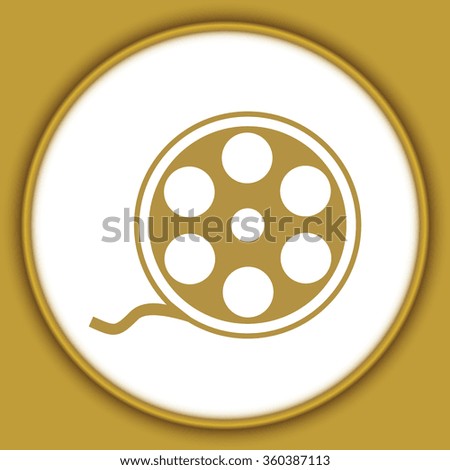 film reel vector icon