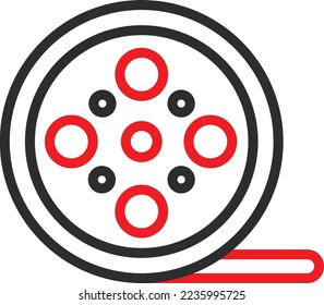 film reel Vector Icon which is suitable for commercial work and easily modify or edit it
