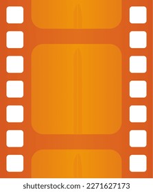 Icono de la época de la película con estilo antiguo para el diseño nostálgico. Recurso gráfico de la tira de película de estilo retro. Ilustración vectorial del carrete de vídeo para cine con estilo plano. Equipo de grabación de cámara