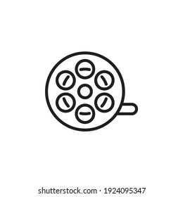 Film Role icon in vector. Logotype