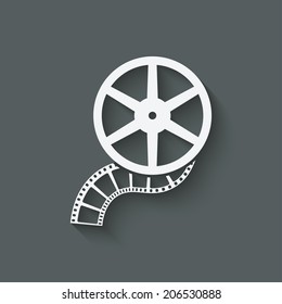 film roll design element - vector illustration. eps 10