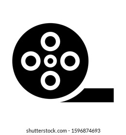 film roll icon isolated sign symbol vector illustration - high quality black style vector icons
