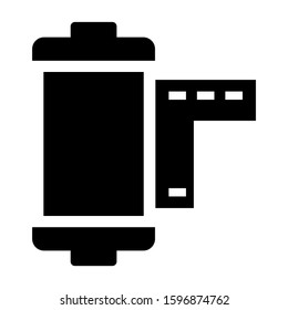 film roll icon isolated sign symbol vector illustration - high quality black style vector icons

