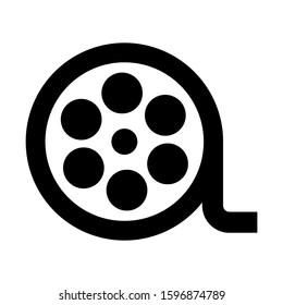 film roll icon isolated sign symbol vector illustration - high quality black style vector icons

