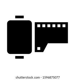 film roll icon isolated sign symbol vector illustration - high quality black style vector icons
