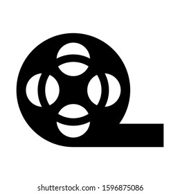 film roll icon isolated sign symbol vector illustration - high quality black style vector icons
