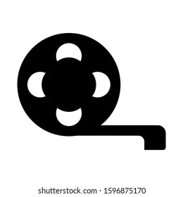 film roll icon isolated sign symbol vector illustration - high quality black style vector icons
