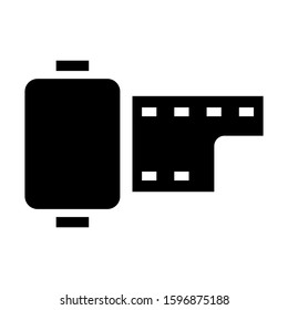 film roll icon isolated sign symbol vector illustration - high quality black style vector icons
